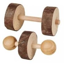Trixie játék súlyzó fából  9× 4,5cm 